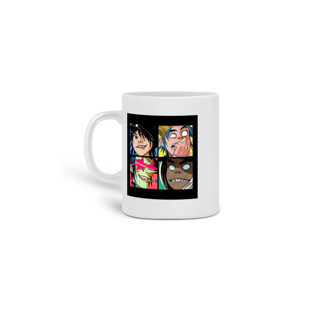 Nome do produto: Xícara Gorillaz Band