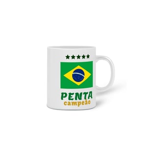 Nome do produto Xícara Brasil Penta Campeão