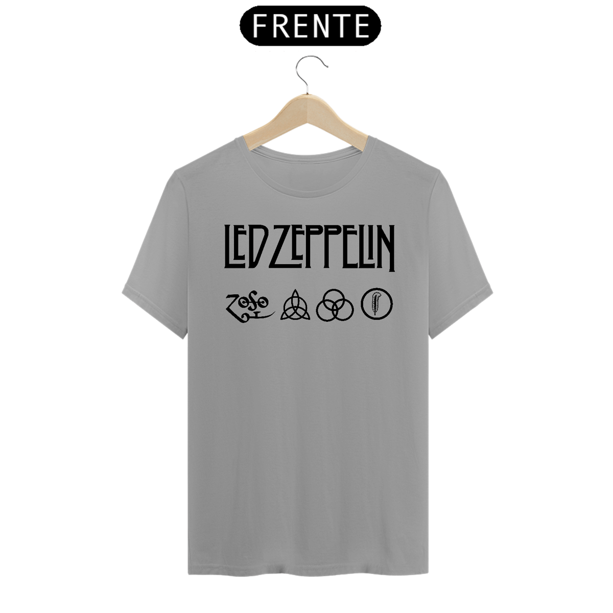 Nome do produto: T-shirt inspiration Led Zeppelin unissex