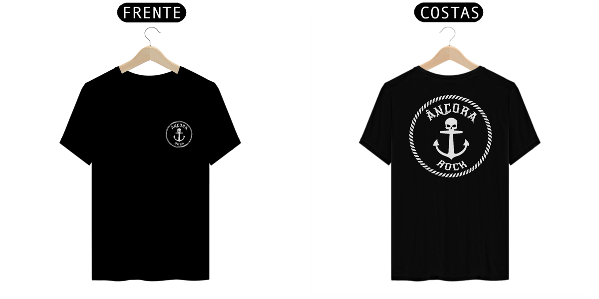 Nome do produto: T-shirt Âncora Rock unissex