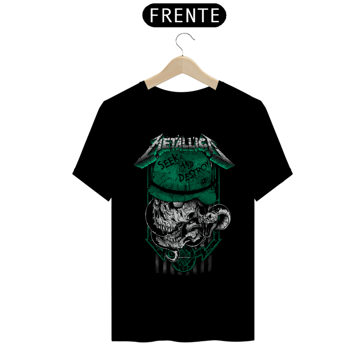 Nome do produto: T-shirt inspiration Metallica unissex