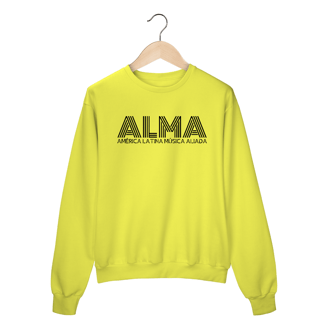 Nome do produto Moletom Fechado ALMA (Letra Preta)