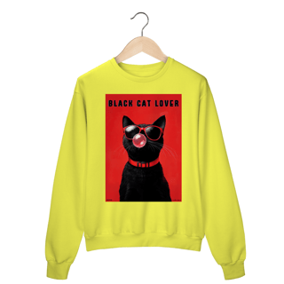 Nome do produto Moletom Fechado Black Cat Lover
