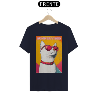 Nome do produto Camiseta Summer Vibes Cat - Prime