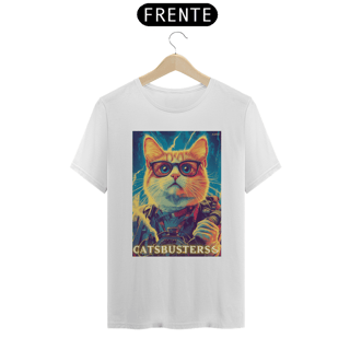Nome do produto Camiseta Cats Busters (Caça Fantasmas / Ghost Busters) - Prime