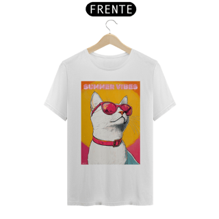 Nome do produto Camiseta Summer Vibes Cat - Prime