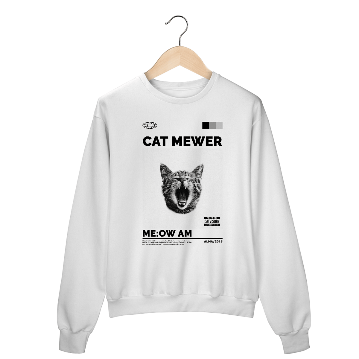 Nome do produto: Moletom Fechado Cat Mewer