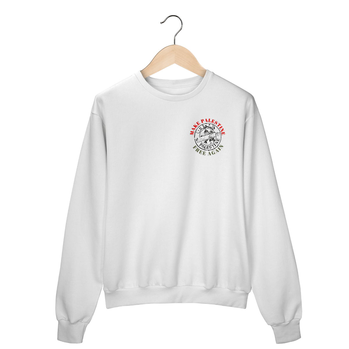 Nome do produto: Moletom Make Palestina Free Again