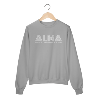 Nome do produto Moletom Fechado ALMA (Letra Branca)