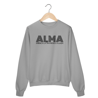 Nome do produto Moletom Fechado ALMA (Letra Preta)