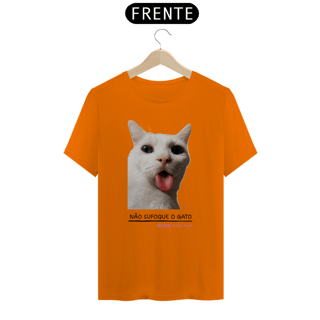 Nome do produto Camiseta Não Sufoque o Gato Prime (gato branco)