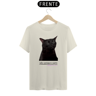 Nome do produto Camiseta Não Sufoque o Gato Prime (gato branco)