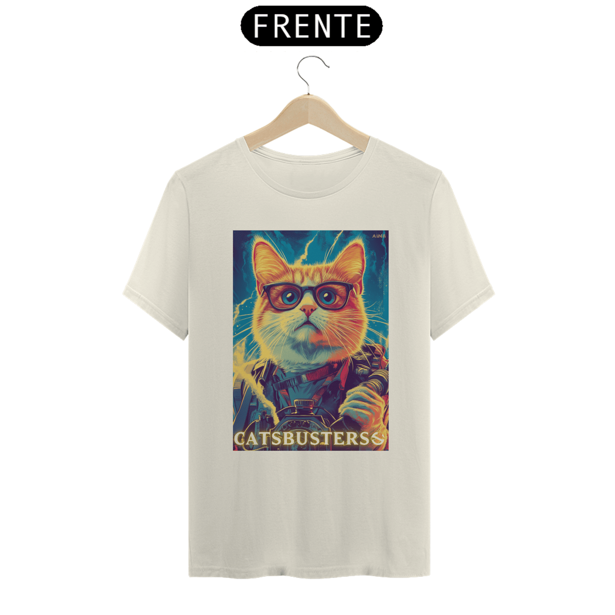 Nome do produto: Camiseta Cats Busters (Caça Fantasmas / Ghost Busters) - Prime