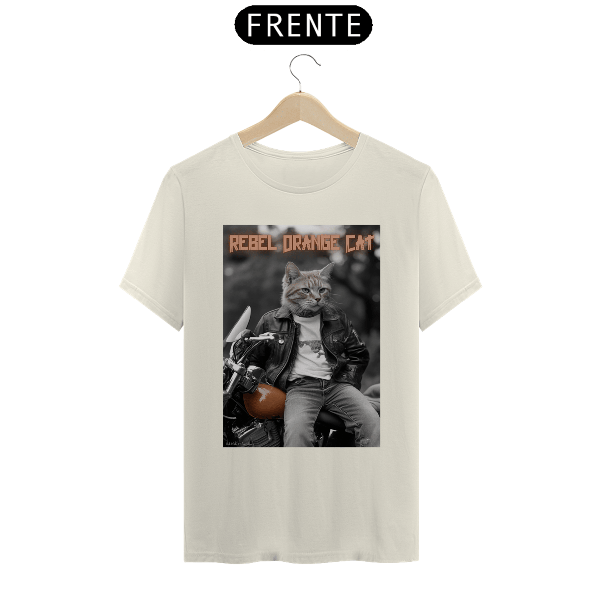 Nome do produto: Camiseta Rebel Orange Cat - Prime
