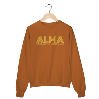 Nome do produto Moletom Fechado ALMA (Letra Amarela)