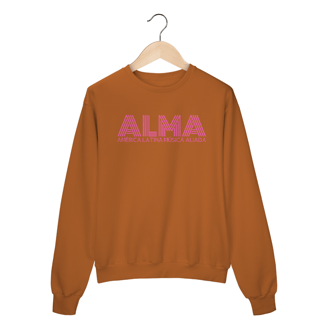 Nome do produto Moletom Fechado ALMA (Letra Rosa)