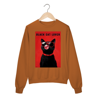 Nome do produto Moletom Fechado Black Cat Lover