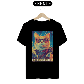 Nome do produto Camiseta Cats Busters (Caça Fantasmas / Ghost Busters) - Prime