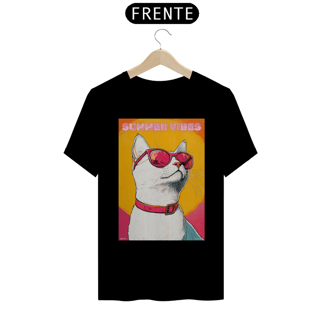 Nome do produto Camiseta Summer Vibes Cat - Prime