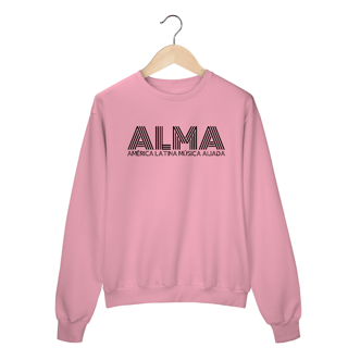 Nome do produto Moletom Fechado ALMA (Letra Preta)