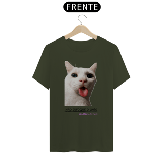 Nome do produto Camiseta Não Sufoque o Gato Prime (gato branco)
