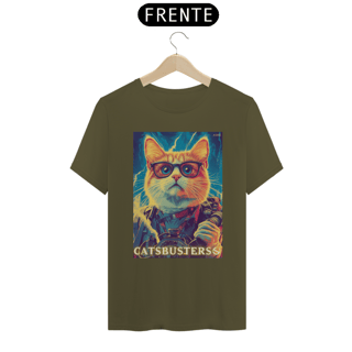Nome do produto Camiseta Cats Busters (Caça Fantasmas / Ghost Busters) - Prime