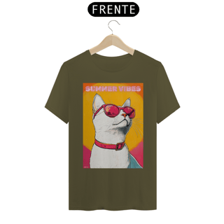 Nome do produto Camiseta Summer Vibes Cat - Prime