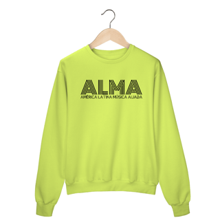 Nome do produto Moletom Fechado ALMA (Letra Preta)
