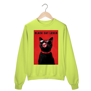 Nome do produto Moletom Fechado Black Cat Lover