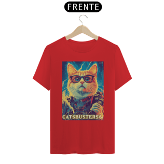 Nome do produto Camiseta Cats Busters (Caça Fantasmas / Ghost Busters) - Prime