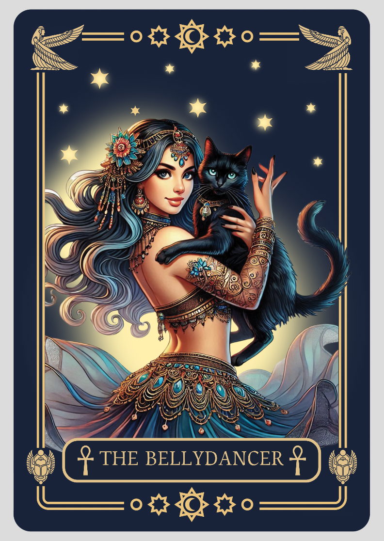 Poster Carta de Tarô - The Bellydancer - Poster de Dança do Ventre – Bellydance Glam BR