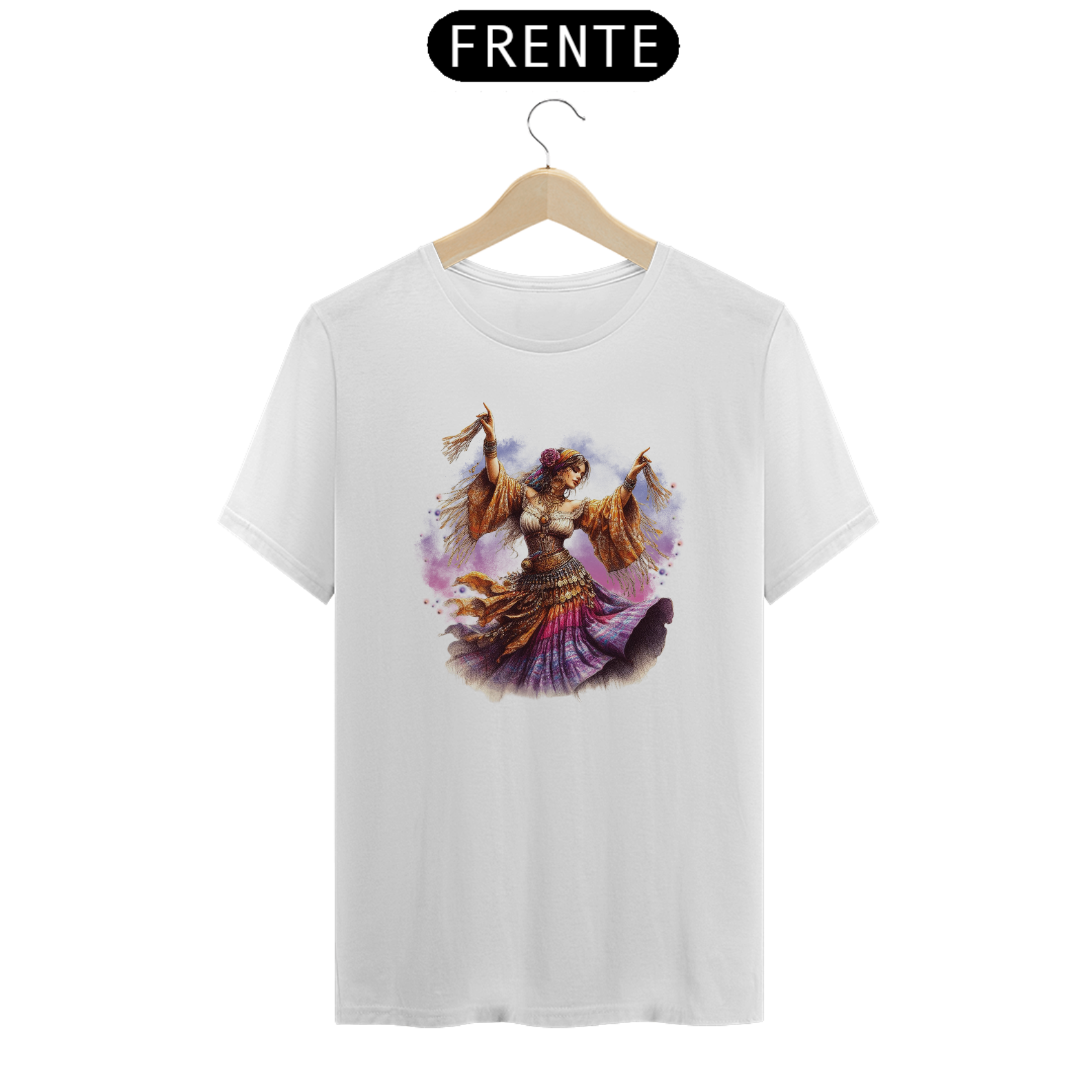 Cigana Magnólia - Camiseta de Dança Cigana feminina – Bellydance Glam BR