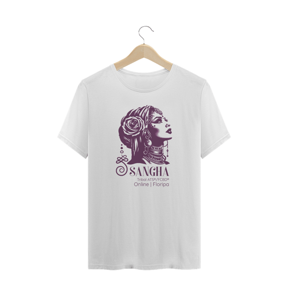 SANGHA T-SHIRT BRANCA PLUS SIZE