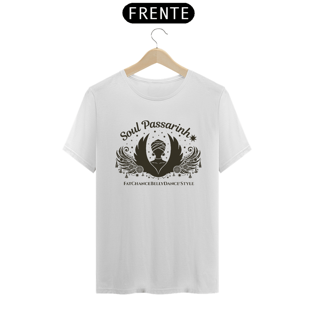 Nome do produto: T-Shirt SOUL PASSARINHA - estampa CAFÉ