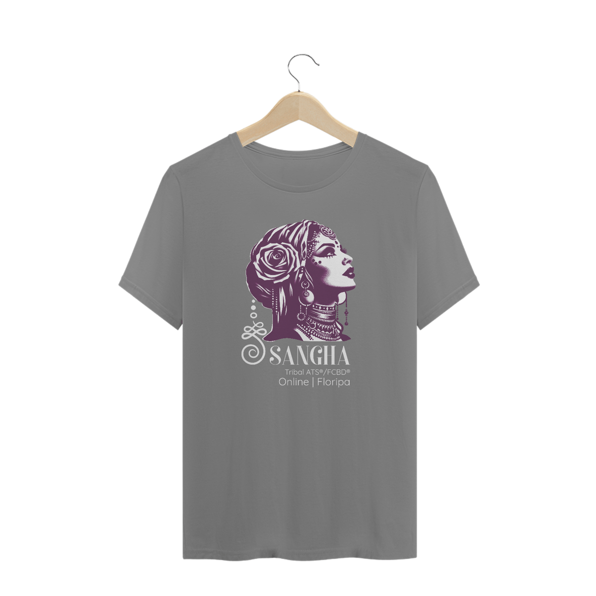Nome do produto: SANGHA T-SHIRT MESCLA PLUS SIZE