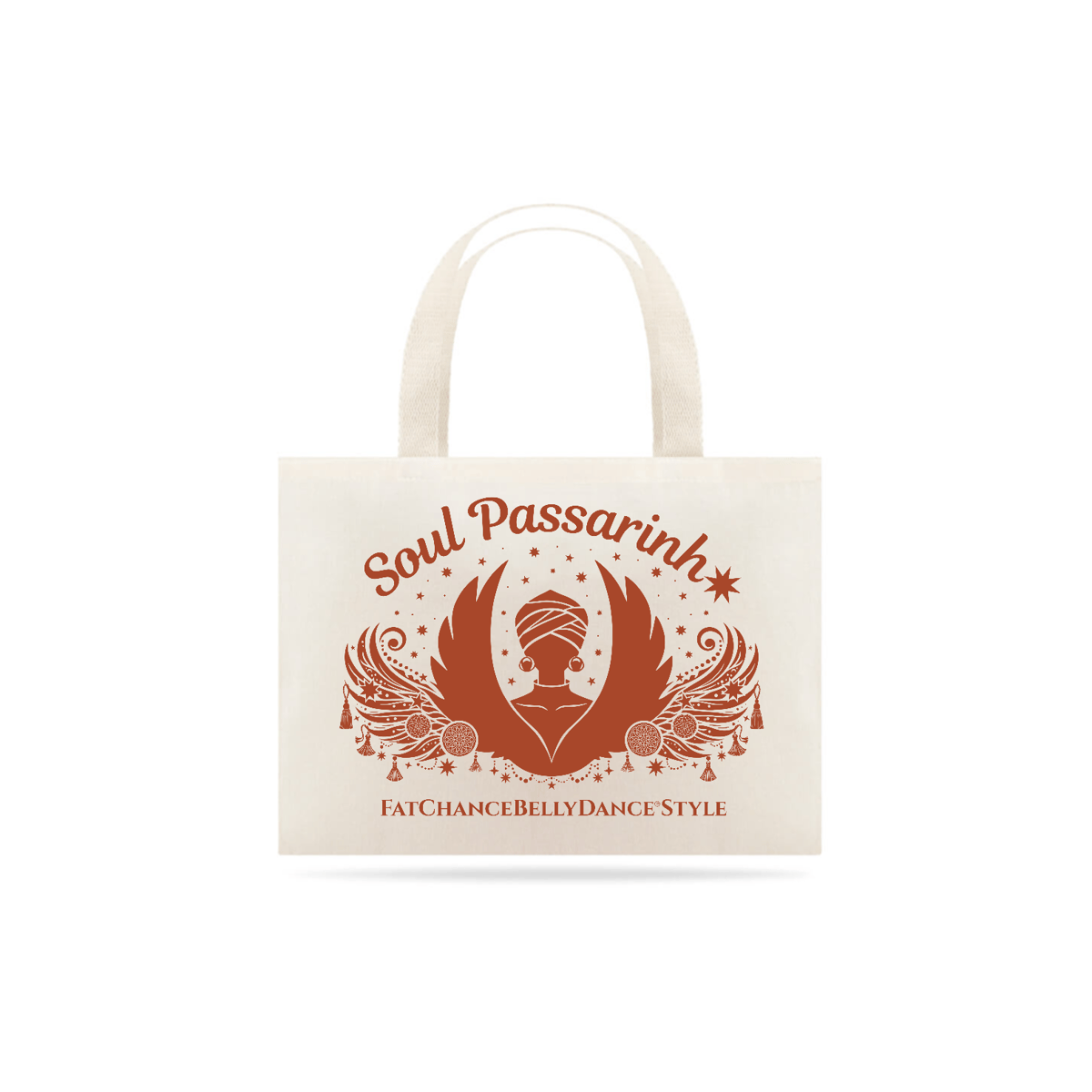 Nome do produto: Eco Bag SOUL PASSARINHA - estampa TERRACOTA