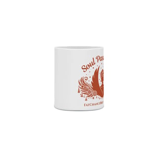 Nome do produto Caneca SOUL PASSARINHA - estampa TERRACOTA