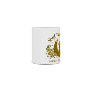 Nome do produto Caneca SOUL PASSARINHA - estampa MOSTARDA