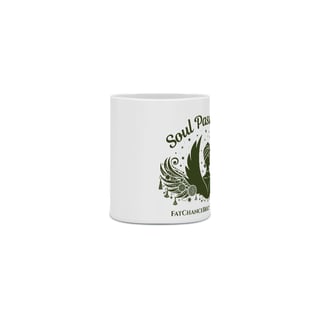Nome do produto Caneca SOUL PASSARINHA - estampa VERDE MUSGO