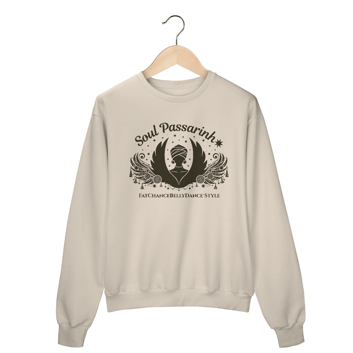 Nome do produto: Moletom SOUL PASSARINHA - estampa CAFÉ