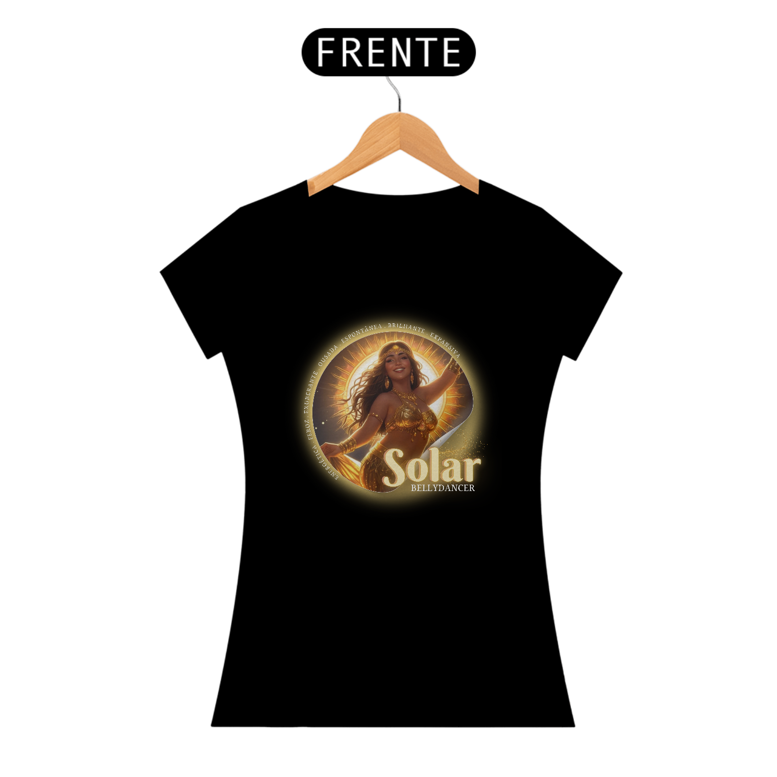 Solar Bellydancer - Camiseta de Dança do Ventre feminina – Bellydance Glam BR