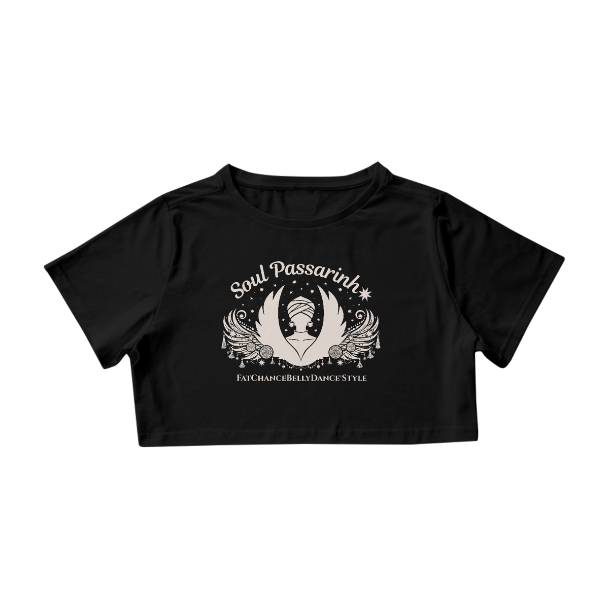 Nome do produto: Cropped SOUL PASSARINHA - estampa AREIA