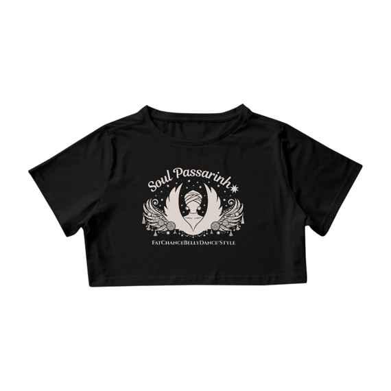 Cropped SOUL PASSARINHA - estampa AREIA