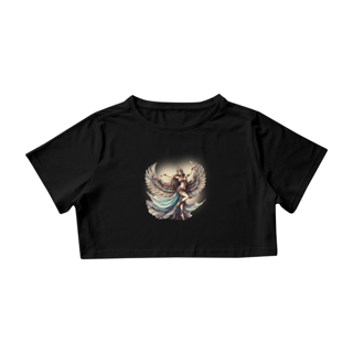 Nome do produto Cropped Dancing Isis - Camiseta de Dança do Ventre feminina – Bellydance Glam BR