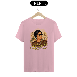 Nome do produto T-shirt comemorativa Umm Kulthum - Camiseta de Dança do Ventre feminina – Bellydance Glam BR