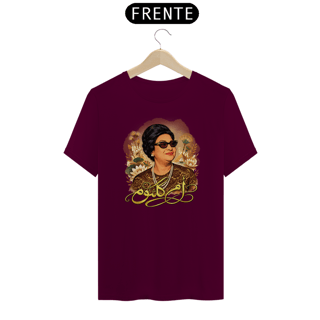 Nome do produto T-shirt comemorativa Umm Kulthum - Camiseta de Dança do Ventre feminina – Bellydance Glam BR