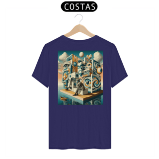 Nome do produto T-shirt Prime linha Psicobrain NAUFRAGO EM CUBO