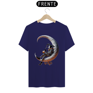 Nome do produto T-shirt Prime linha - Pierrot Solitário com copo e canudo