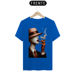 Nome do produto T-shirt Prime linha Anonimos Mulher sem face com cigarro