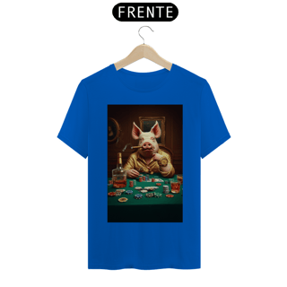 Nome do produto T-shirt Prime linha - Mestre Porco Jogador com Whisky